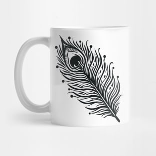 Peacock Feather Mug